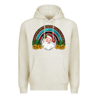 Oatmeal Heather santa rainbow Premium Hoodie - JahusDesignShop