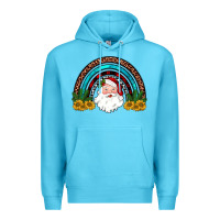 Ocean Blue santa rainbow Premium Hoodie - JahusDesignShop