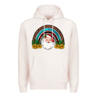 Pale Pink santa rainbow Premium Hoodie - JahusDesignShop