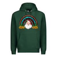 Sports Green santa rainbow Premium Hoodie - JahusDesignShop