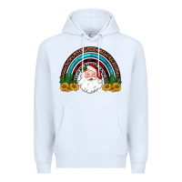 White santa rainbow Premium Hoodie - JahusDesignShop