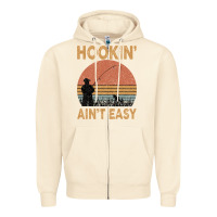 Sandshell Hookin Ain t Easy Fishing Zipper Hoodie - Bettercallsaul