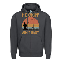 Smoke Hookin Ain t Easy Fishing Zipper Hoodie - Bettercallsaul