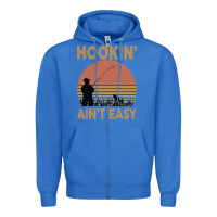 True Royal Hookin Ain t Easy Fishing Zipper Hoodie - Bettercallsaul