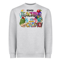 Heather Grey teaching is my cardio Heavyweight Sweatshirt - NancyCooperArtShop