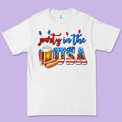 Party In The Usa Premium Tee Designed By Adodesignshop