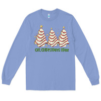 Colony Blue oh christmas tree cake Long Sleeve Tee - MaliasSmallBusiness