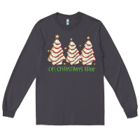 Smoke oh christmas tree cake Long Sleeve Tee - MaliasSmallBusiness