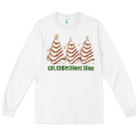 White oh christmas tree cake Long Sleeve Tee - MaliasSmallBusiness