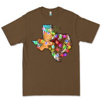 Cacao christmas texas map Premium Tee - AdoDesignShop