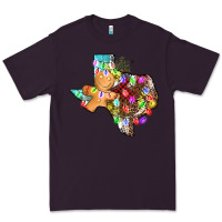 Plum christmas texas map Premium Tee - AdoDesignShop