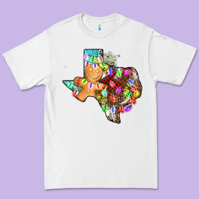 Christmas Texas Map Premium Tee Designed By Adodesignshop
