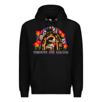 Black cinco de mayo rainbow Premium Hoodie - CowGirlArtShop
