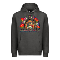 Charcoal Heather cinco de mayo rainbow Premium Hoodie - CowGirlArtShop