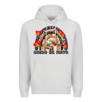 Dove Grey cinco de mayo rainbow Premium Hoodie - CowGirlArtShop