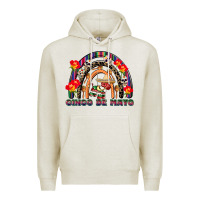 Oatmeal Heather cinco de mayo rainbow Premium Hoodie - CowGirlArtShop