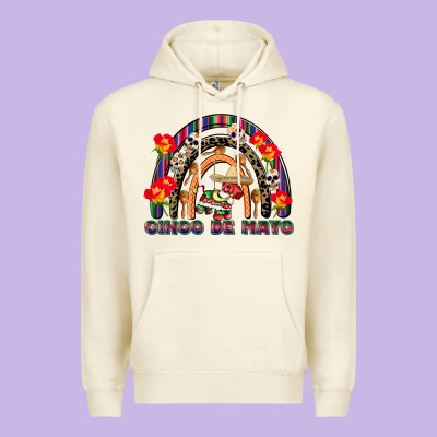 Cinco De Mayo Rainbow Premium Hoodie Designed By Cowgirlartshop