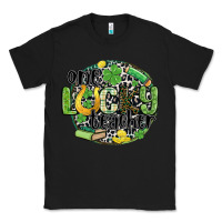 Black one lucky teacher Classic Tee - MaliasSmallBusiness