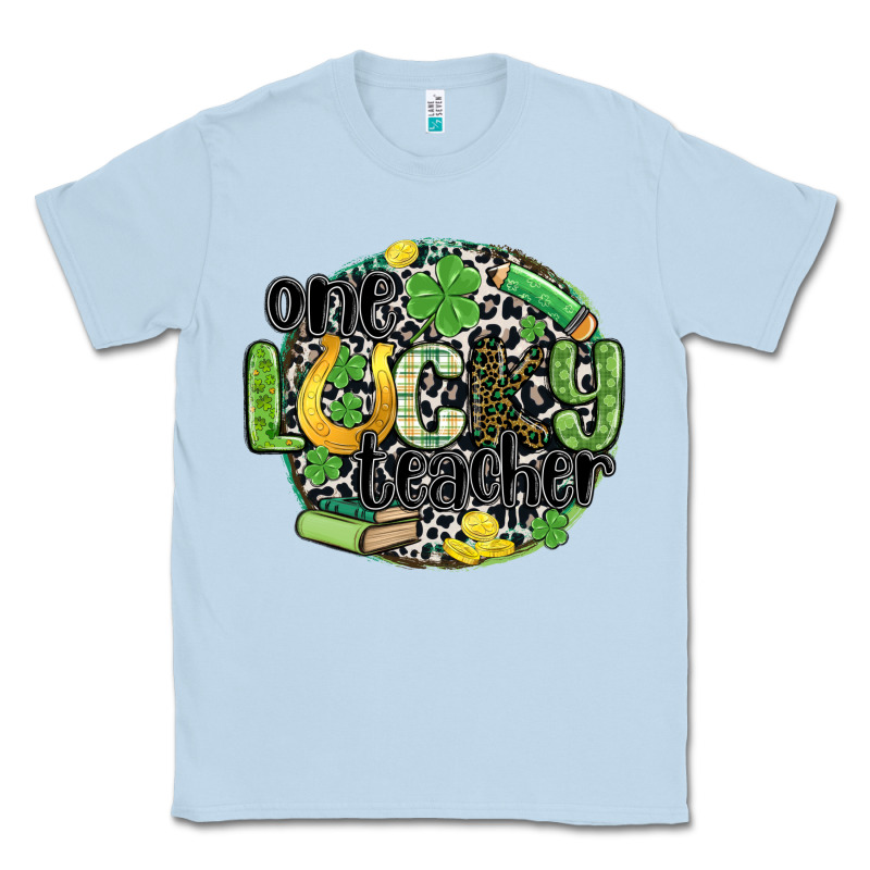 One Lucky Teacher Classic Tee by MaliasSmallBusiness | Teevron