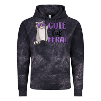 Cloud Black cute but feral Vintage Hoodie - MaliasSmallBusiness