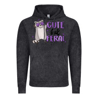 Vintage Black cute but feral Vintage Hoodie - MaliasSmallBusiness