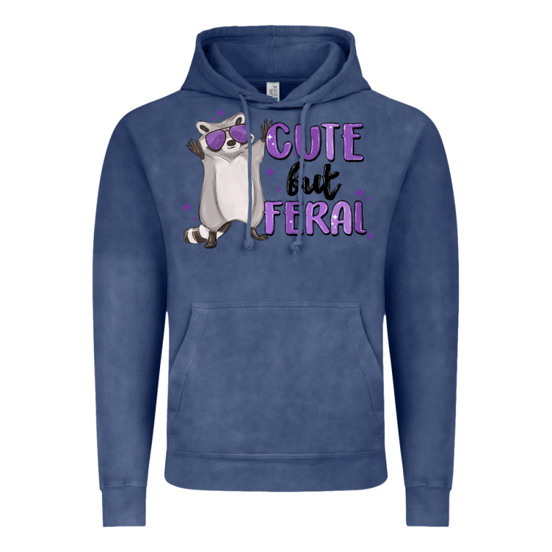 Cute But Feral Vintage Hoodie by MaliasSmallBusiness | Teevron