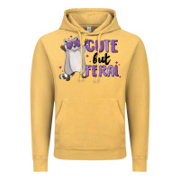 Vintage Mustard cute but feral Vintage Hoodie - MaliasSmallBusiness