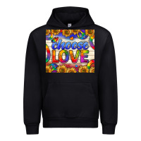Black Western Choose Love Tumbler Urban Hoodie - BundleAndBundleShop
