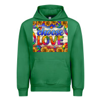 Emerald Western Choose Love Tumbler Urban Hoodie - BundleAndBundleShop