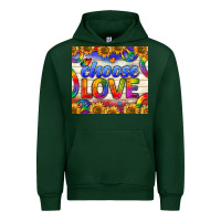 Forest Green Western Choose Love Tumbler Urban Hoodie - BundleAndBundleShop