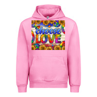 Fuchsia Pink Western Choose Love Tumbler Urban Hoodie - BundleAndBundleShop