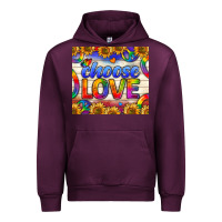 Mauve Wine Western Choose Love Tumbler Urban Hoodie - BundleAndBundleShop