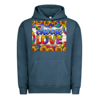 Pigment Midnight Navy Western Choose Love Tumbler Urban Hoodie - BundleAndBundleShop