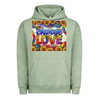 Pigment Oil Green Western Choose Love Tumbler Urban Hoodie - BundleAndBundleShop