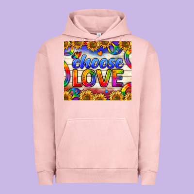 Western Choose Love Tumbler Urban Hoodie Designed By Bundleandbundleshop
