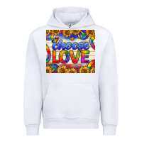 White Western Choose Love Tumbler Urban Hoodie - BundleAndBundleShop
