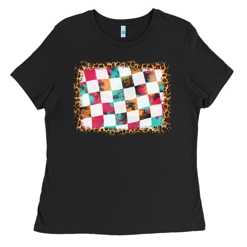 Race Background With Leopard Frame Ladies Tee by HRA Design Shop | Teevron