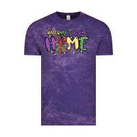 Cloud Purple welcome to our home Vintage Tee - MaliasSmallBusiness