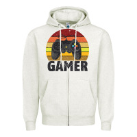 Oatmeal Heather Gamer Zipper Hoodie - Bettercallsaul