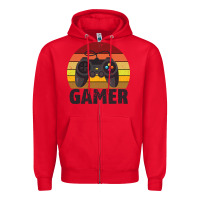 Red Gamer Zipper Hoodie - Bettercallsaul