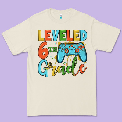 Leveled 6th Grade Premium Tee Designed By Jahusdesignshop