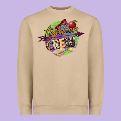 Teacher Crew Heavyweight Sweatshirt Designed By Nancycooperartshop