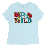 Baby Blue stay wild Ladies Tee - HRA Design Shop