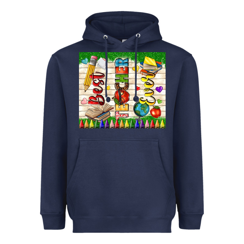Best Teacher Ever Heavyweight Hoodie by TumblerDesignByShophia | Teevron