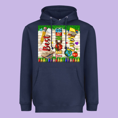 Best Teacher Ever Heavyweight Hoodie Designed By Tumblerdesignbyshophia