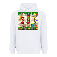 White best teacher ever Heavyweight Hoodie - TumblerDesignByShophia
