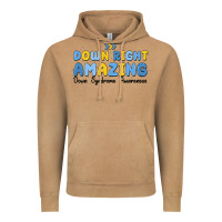 Down Right Amazing Down Syndrome Awareness Vintage Hoodie | Teevron