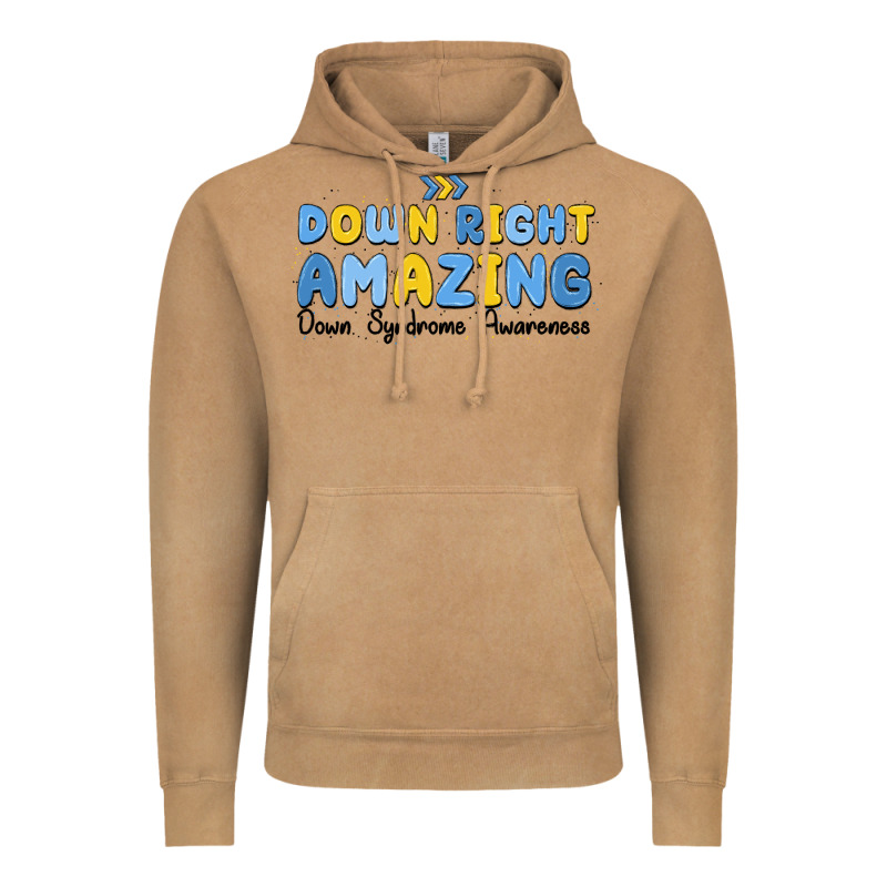 Down Right Amazing Down Syndrome Awareness Vintage Hoodie by MaliasSmallBusiness | Teevron