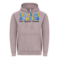Vintage Zinc down right amazing down syndrome awareness Vintage Hoodie - MaliasSmallBusiness