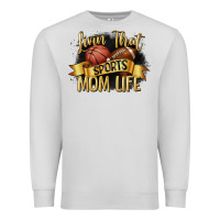 Dove Grey livin that sports mom life Premium Sweatshirt - CowGirlArtShop